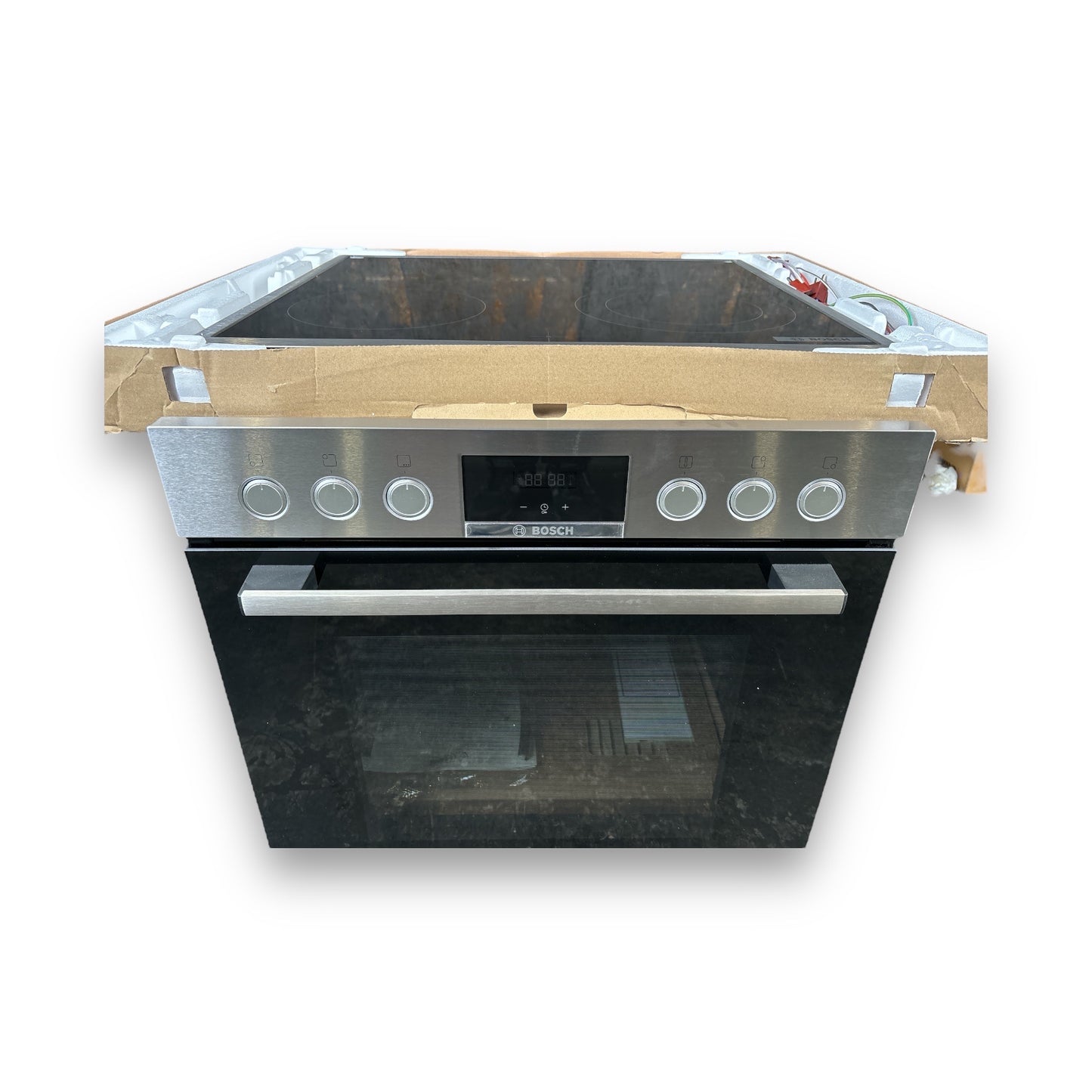 Bosch HND411LS67 Serie 4 Einbauherdset Glaskeramikkochfeld A+ 71l