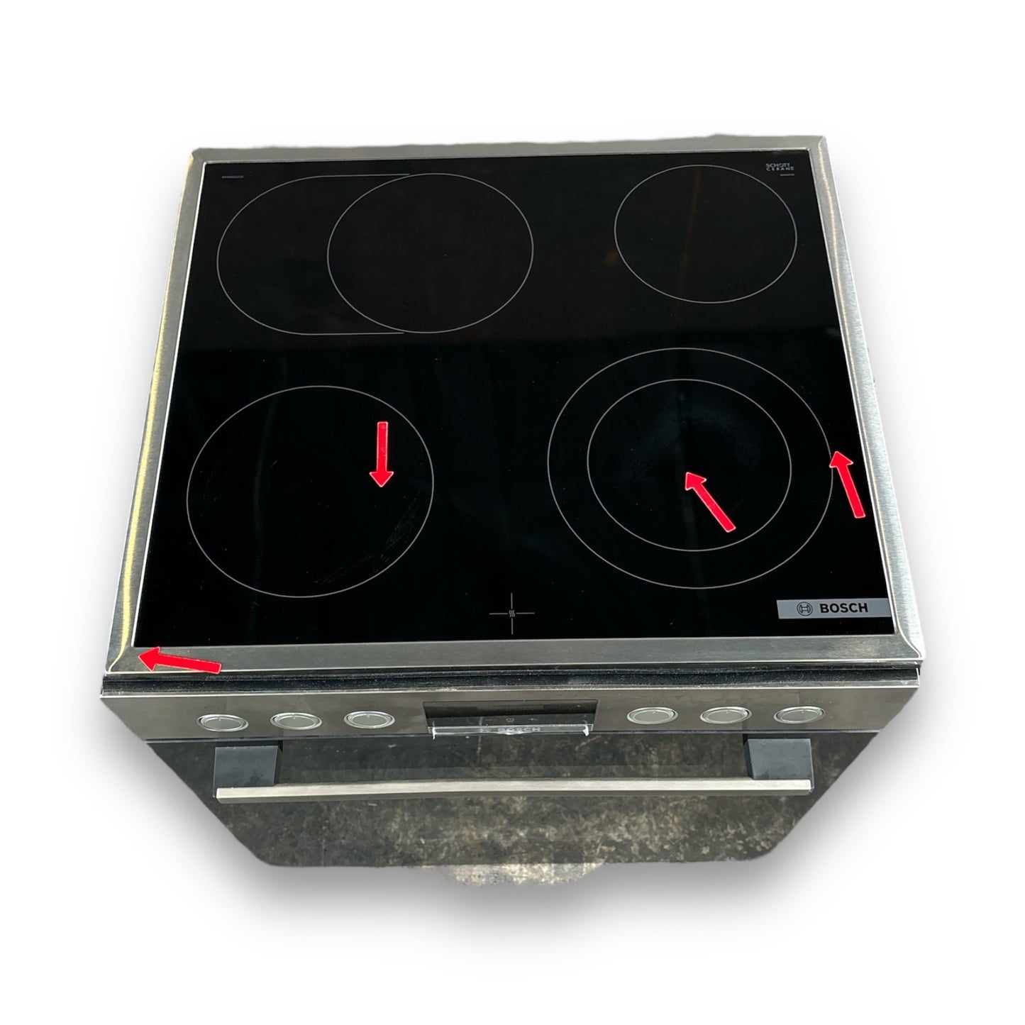 Bosch HND411LS67 Serie 4 Einbauherdset Glaskeramikkochfeld A+ 71l