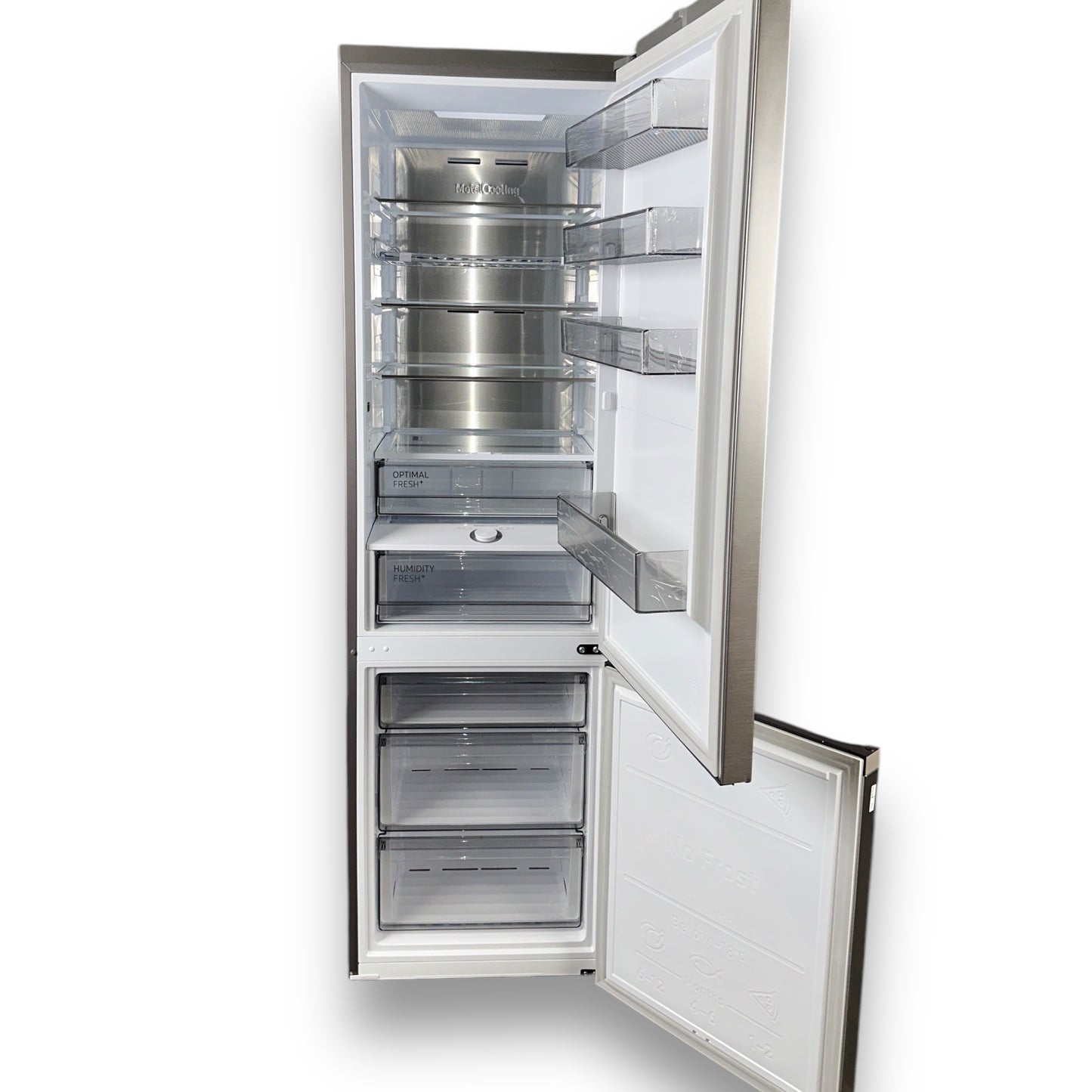 Samsung RL38C775CS9/EG Kühlgefrierkombination C, 390 l, 203 cm hoch, Premium Edelstahl Look