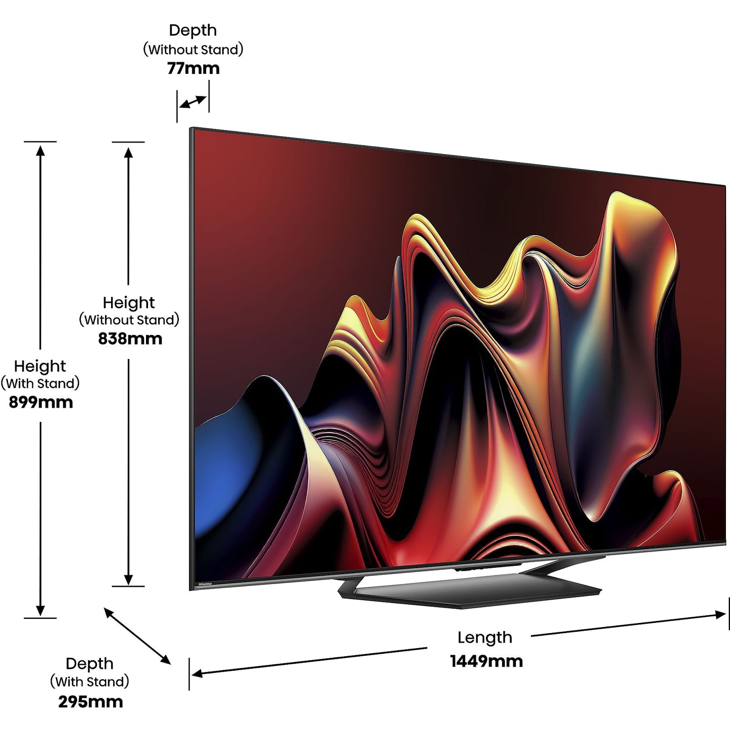 Hisense 65U7NQ LED Fernseher 65 Zoll / 164 cm, HDR 4K, SMART TV