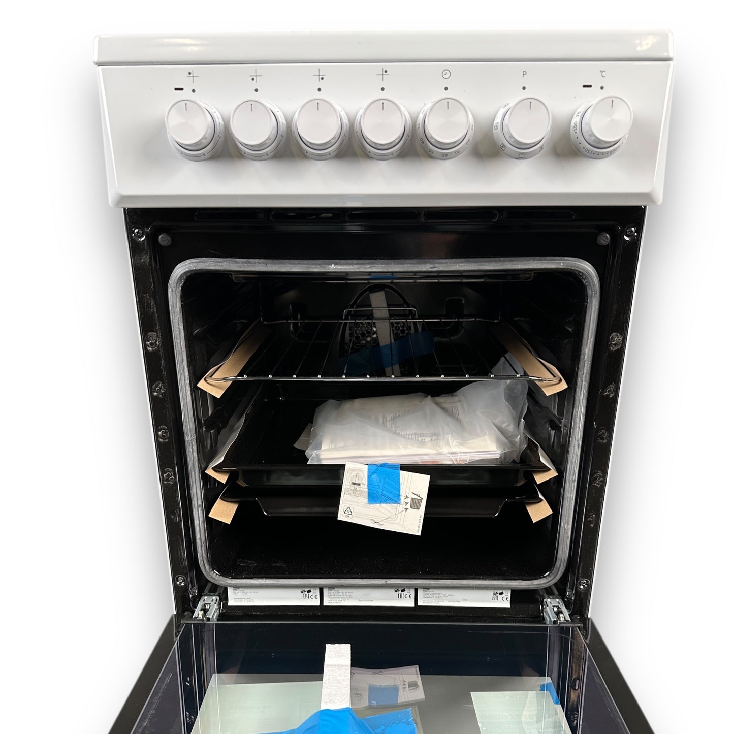 Beko FSM57100GW Standherd EEK A, Glaskeramikkochfeld, 55 l