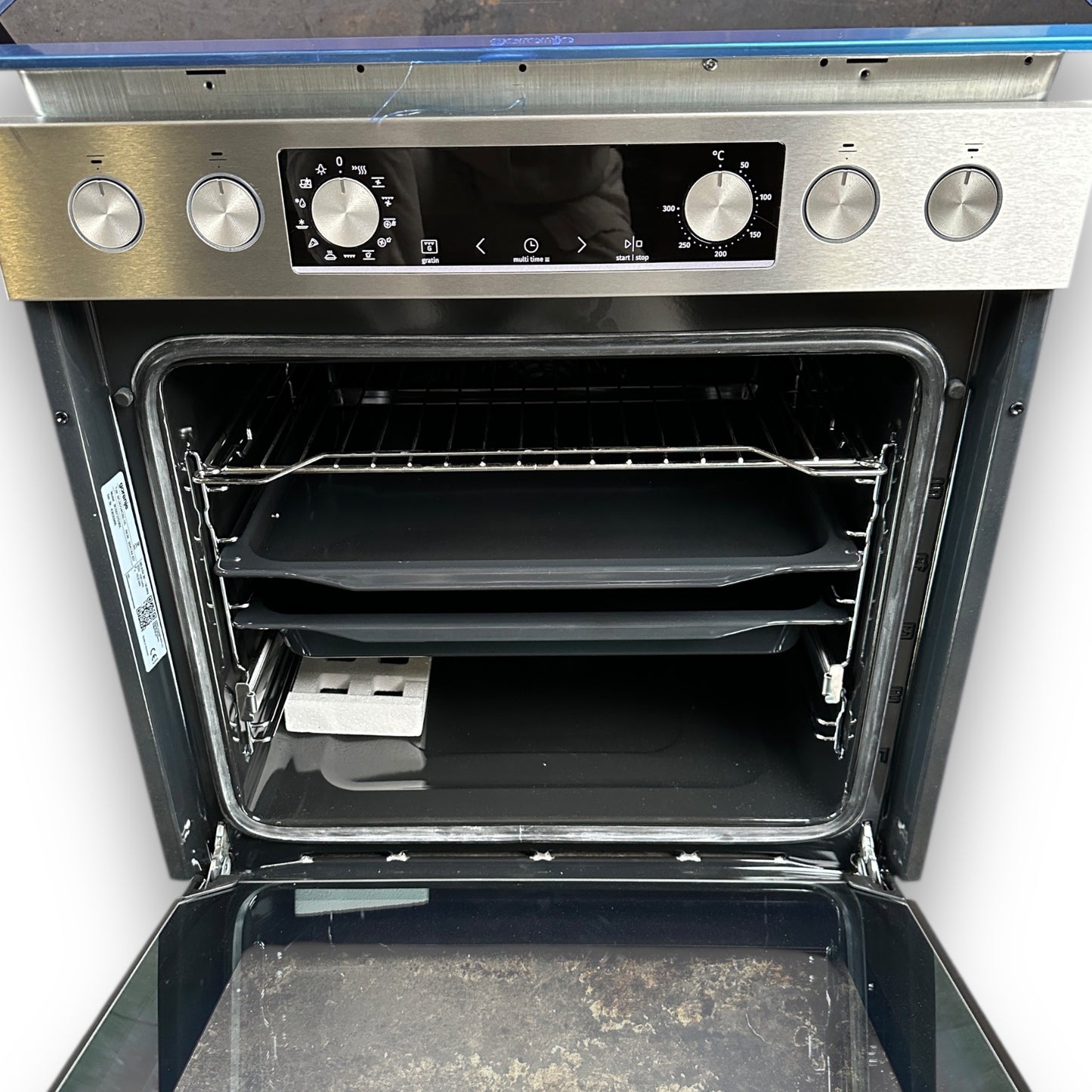 Gorenje STEEL SET 4 (BCS6737E06X+ECD634X) Einbauherdset Glaskeramik-Kochfeld, A, 77 l