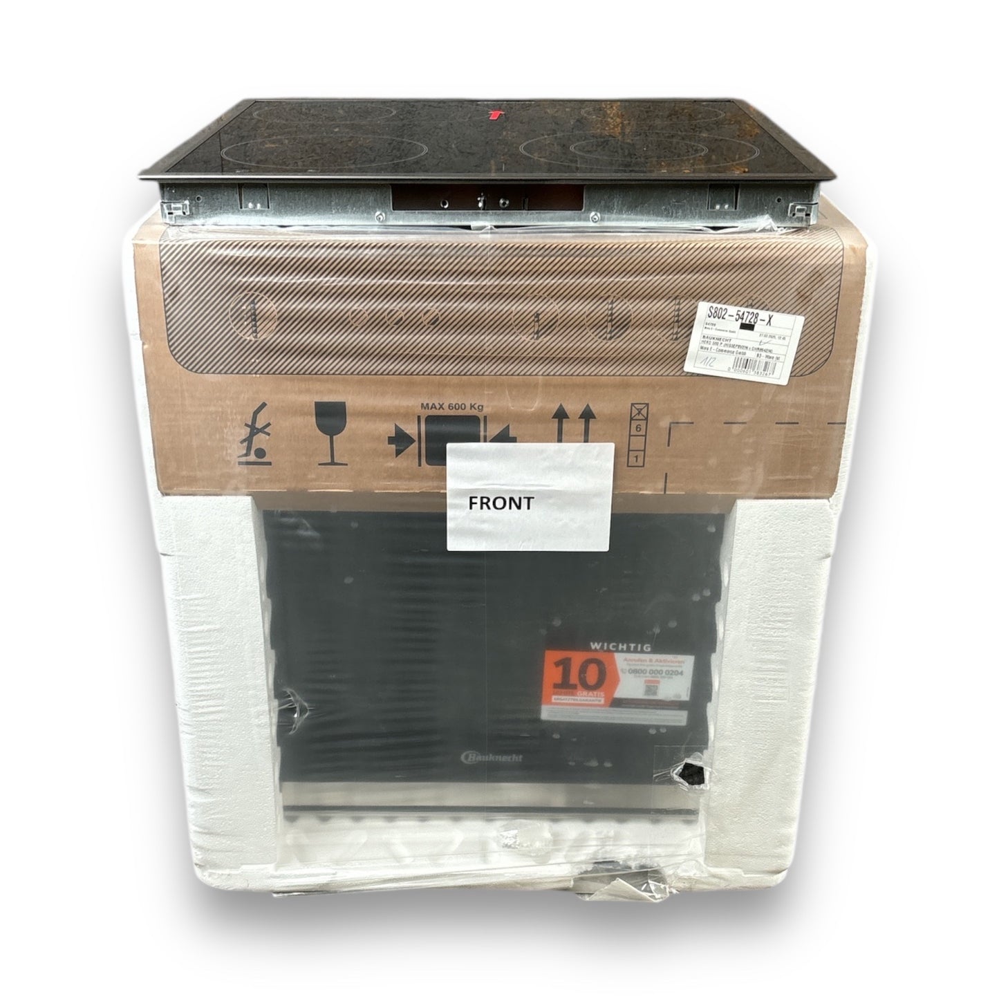 Bauknecht HEKO 500 P ( HIS3 EP8V2 IN + CHR 9642 IN ) , Herdset Elektrokochfeld, A+, 65 l