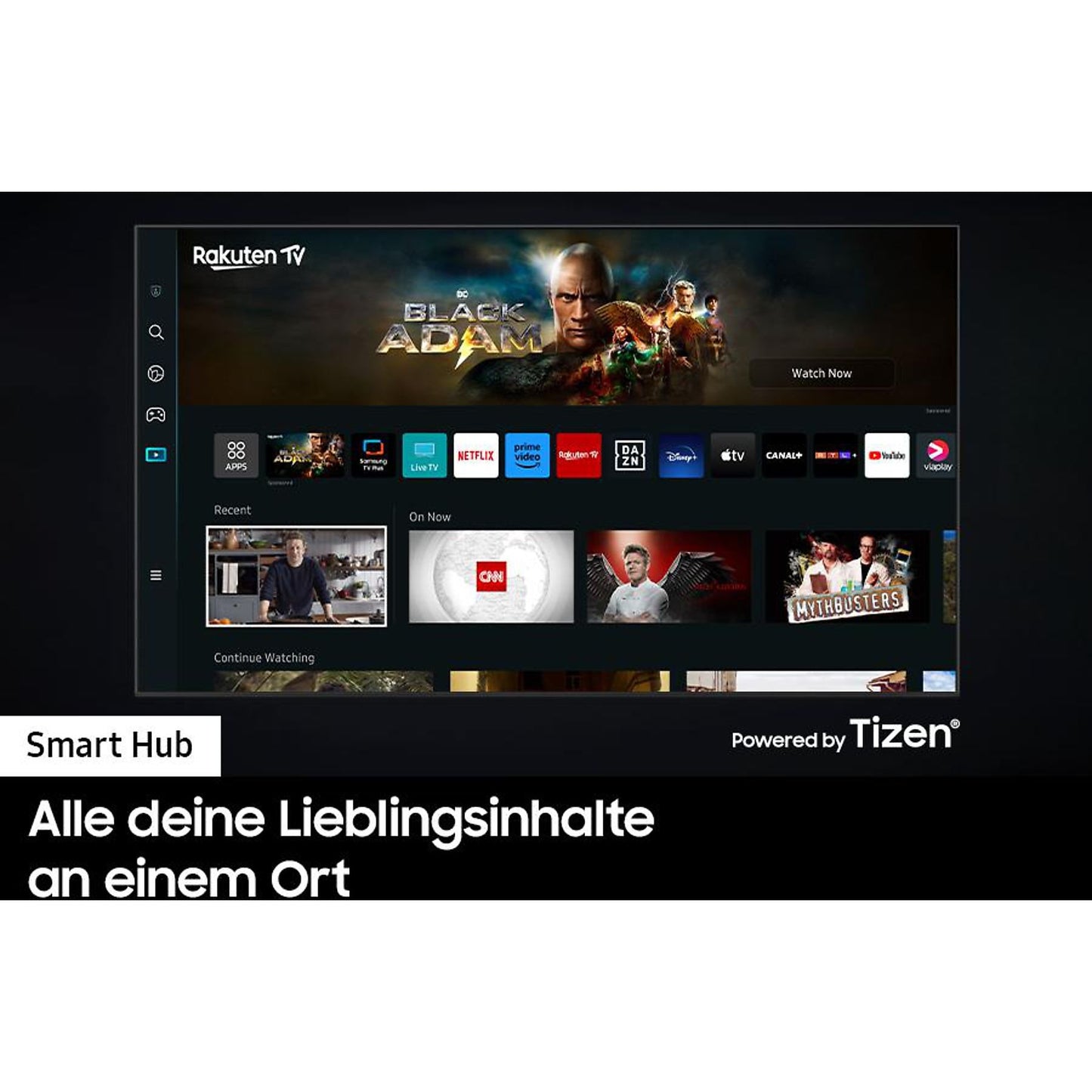 Samsung GQ65Q60CAU QLED Fernseher 65 Zoll / 163 cm, UHD 4K, SMART TV, Tizen