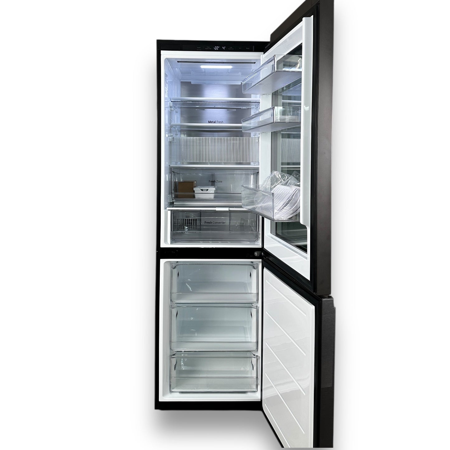 LG GBG5160CEV InstaView® Kühlgefrierkombination 186cm Essence Black Steel