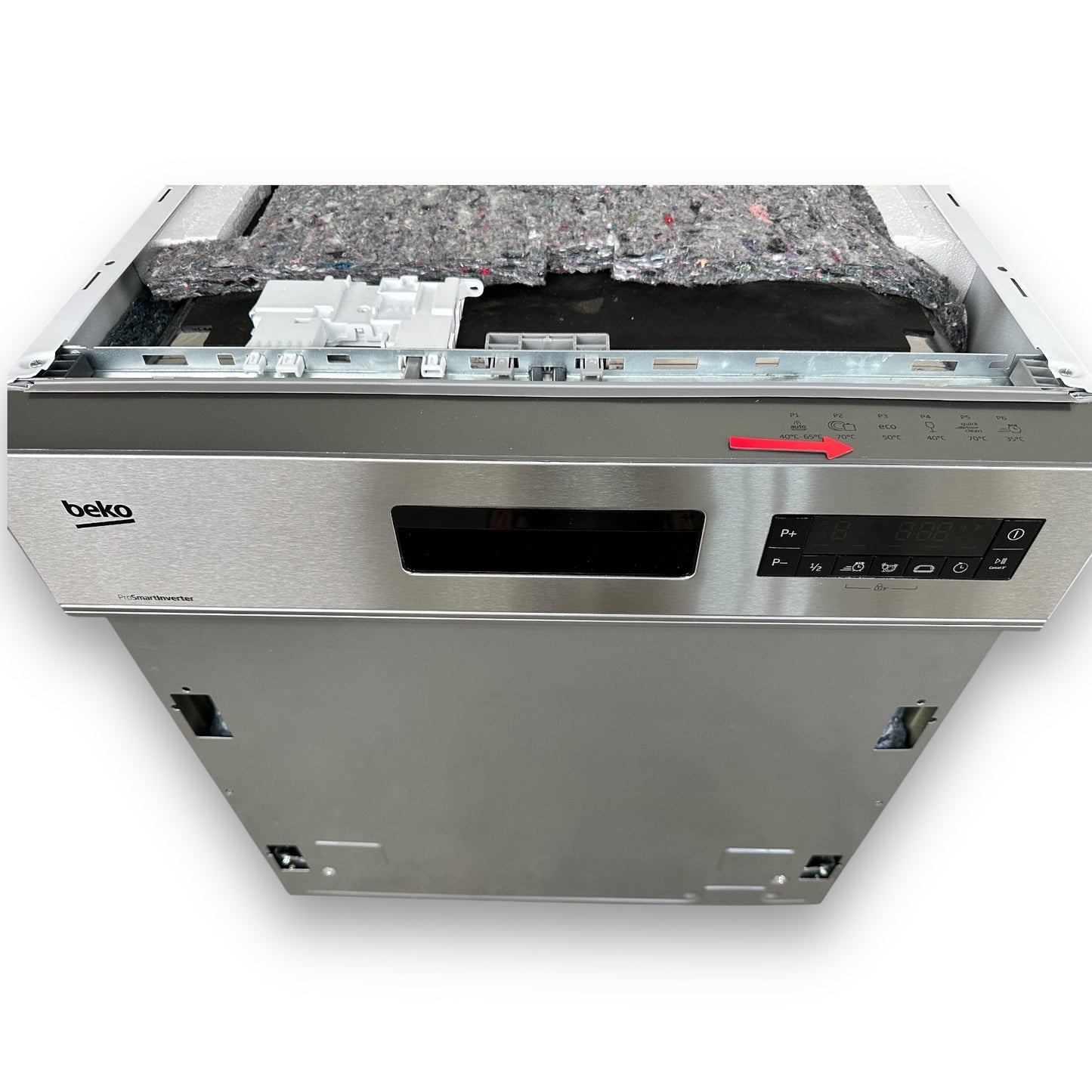 Beko BDSN36451X Geschirrspüler teilintegrierbar 59,8cm 42 dB B