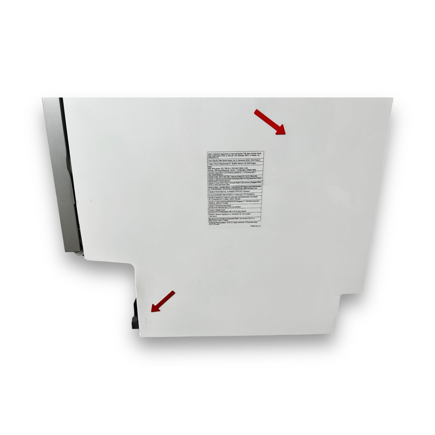 Beko BDSN36451X Geschirrspüler teilintegrierbar 59,8cm 42 dB B
