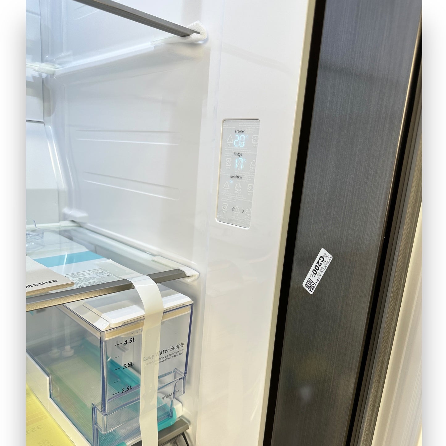 Samsung RS6GA8521B1/EG Side-by-Side Kühlschrank 178 cm Premium Black Steel