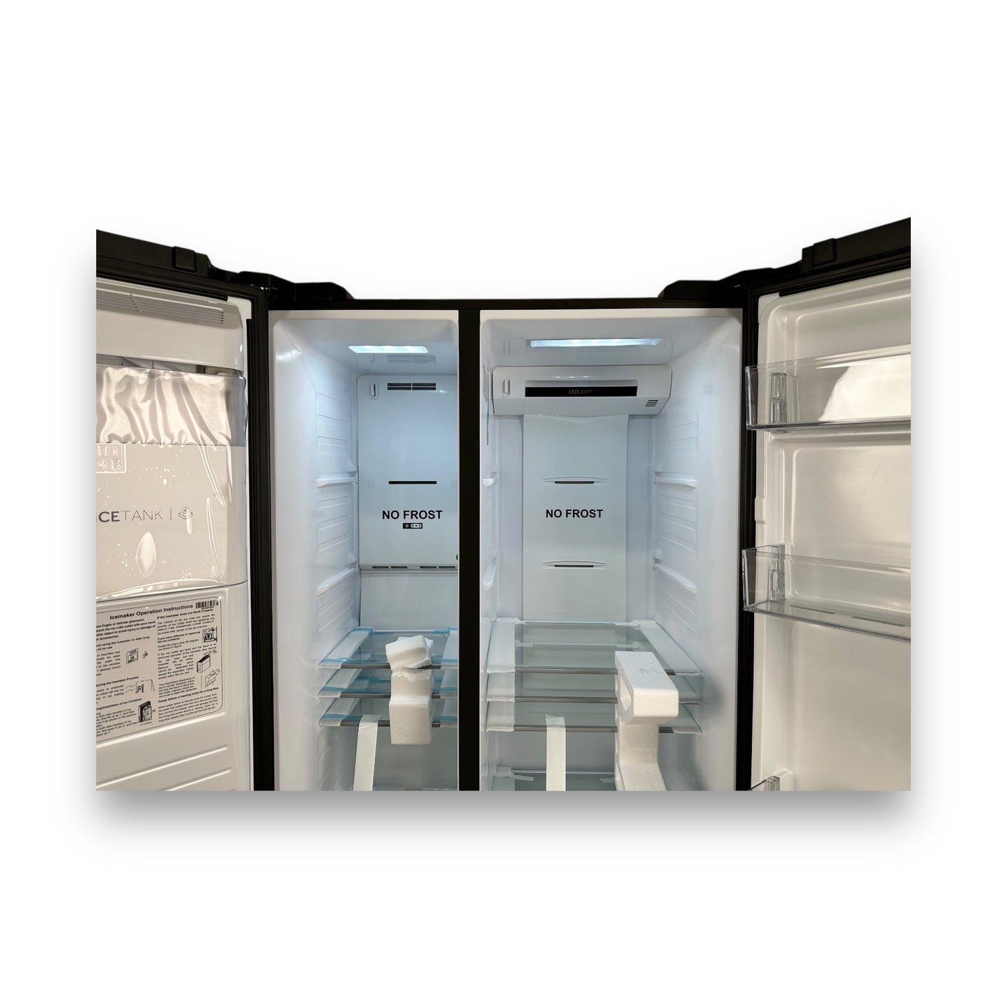 Haier HSR5918DIPB SBS 90 SERIE 5 Side-by-Side Kühlschrank 177,5cm Schwarz Matt