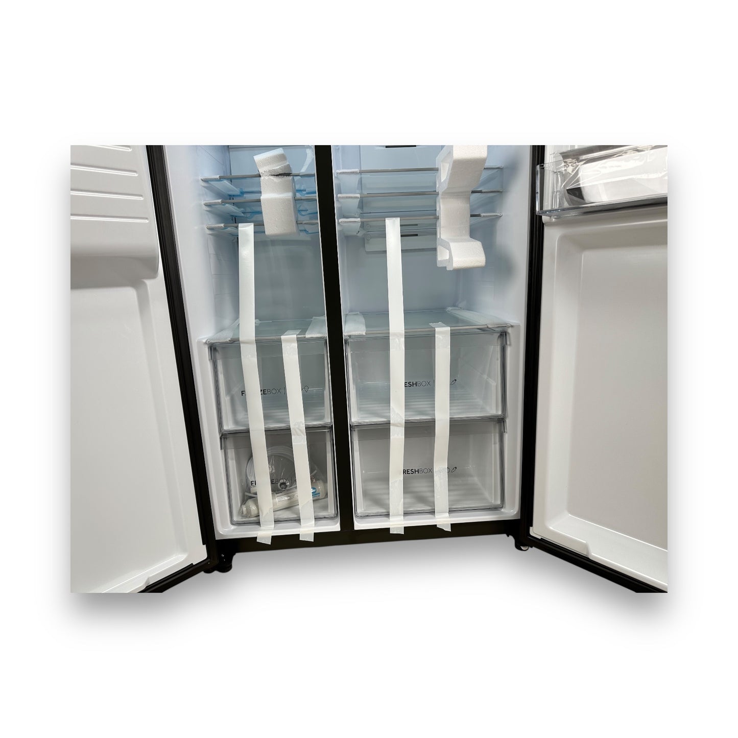 Haier HSR5918DIPB SBS 90 SERIE 5 Side-by-Side Kühlschrank 177,5cm Schwarz Matt