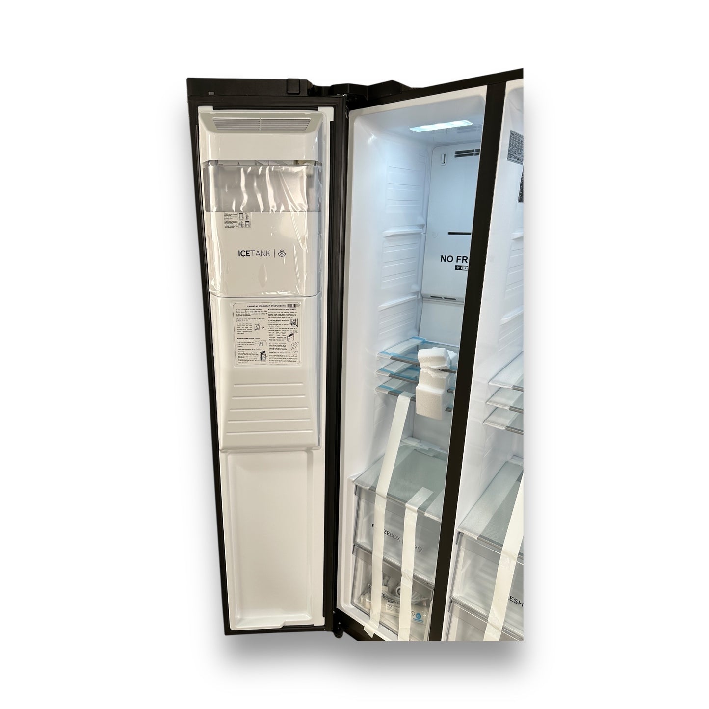 Haier HSR5918DIPB SBS 90 SERIE 5 Side-by-Side Kühlschrank 177,5cm Schwarz Matt