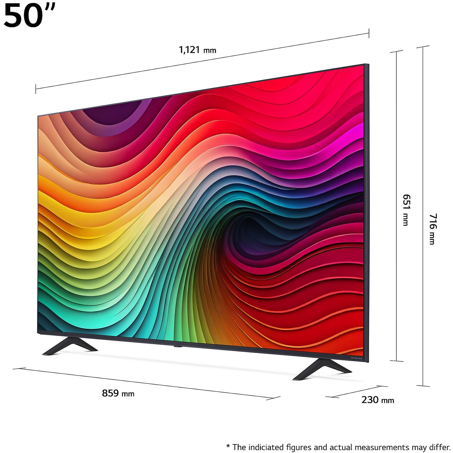 LG 50NANO81T6A NanoCell TV 50 Zoll, UHD 4K, SMART TV, webOS 24 mit LG ThinQ