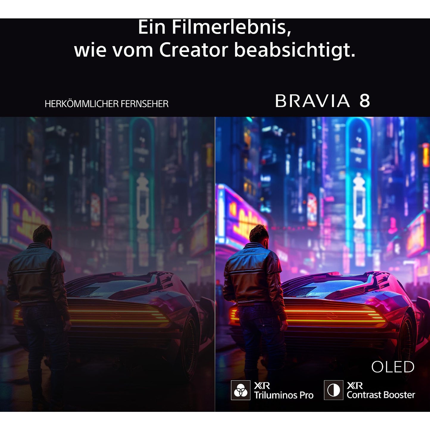 Sony BRAVIA 8 K55XR80 OLED UHD 4K Fernseher 55 Zoll / 139 cm, SMART TV, Google TV