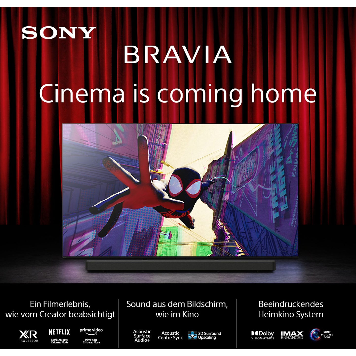 Sony BRAVIA 8 K55XR80 OLED UHD 4K Fernseher 55 Zoll / 139 cm, SMART TV, Google TV