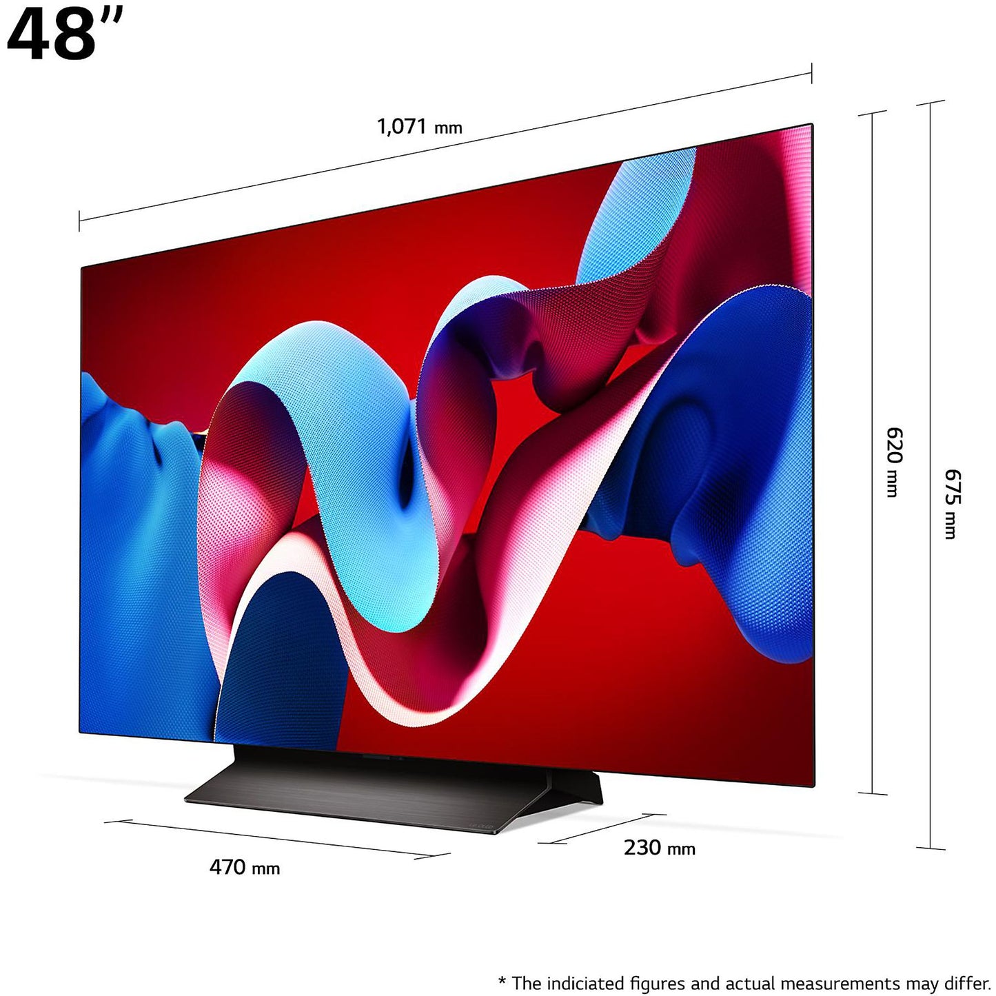 LG OLED48C43LA OLED evo Fernseher 48 Zoll, OLED 4K, SMART TV
