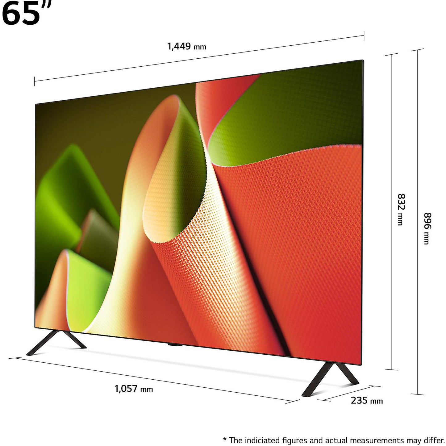 LG OLED65B49LA OLED 4K Fernseher 65 Zoll / 165 cm, SMART TV, webOS 24 mit LG ThinQ