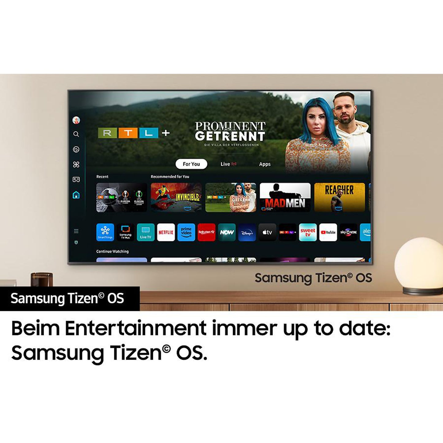 Samsung GQ75QN90D Neo QLED Mini LED Fernseher 75 Zoll UHD 4K SMART TV Tizen