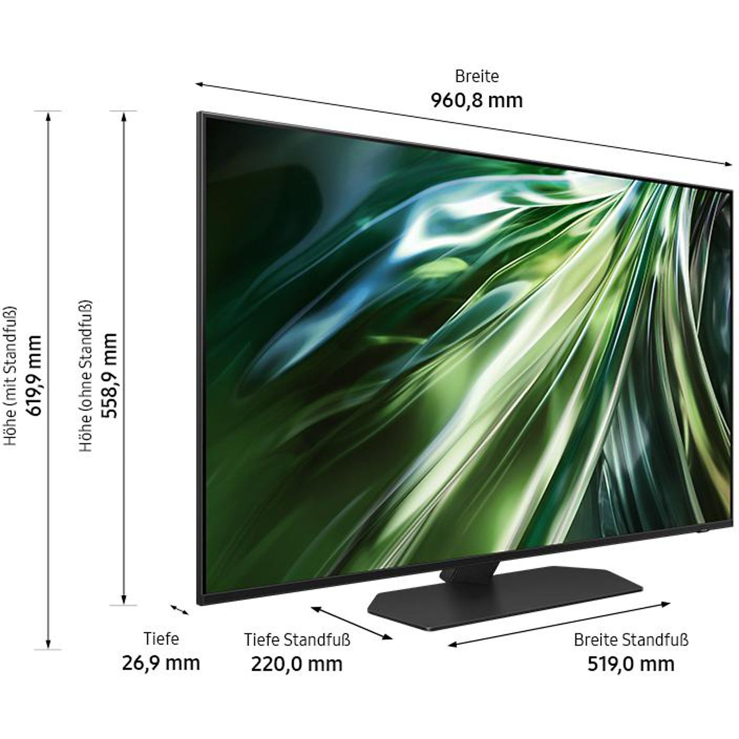 Samsung GQ50QN90D NEO QLED Fernseher 50 Zoll, UHD 4K, SMART TV, Tizen