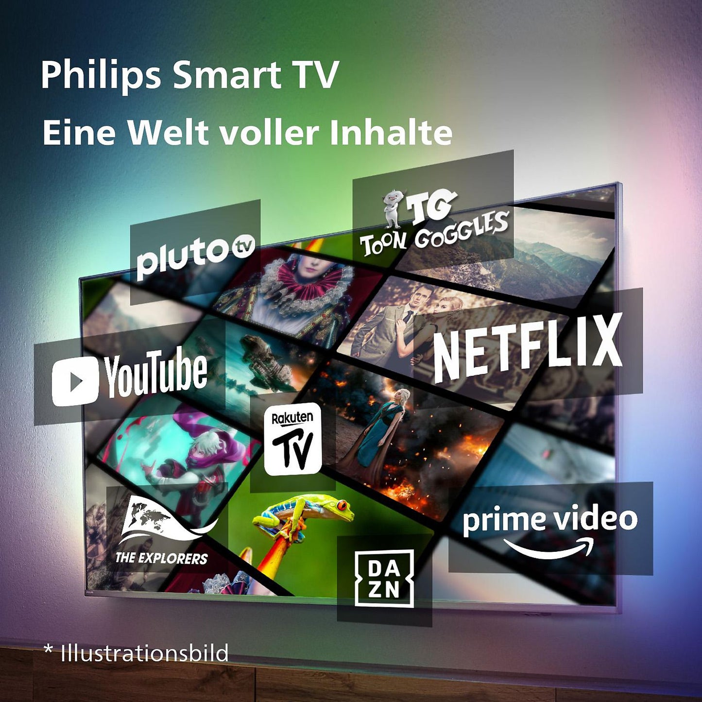 Philips 55PML9008/12 LED Ambilight Fernseher 55 Zoll, UHD 4K, SMART TV