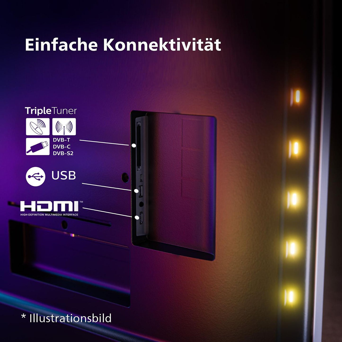 Philips 55PML9008/12 LED Ambilight Fernseher 55 Zoll, UHD 4K, SMART TV