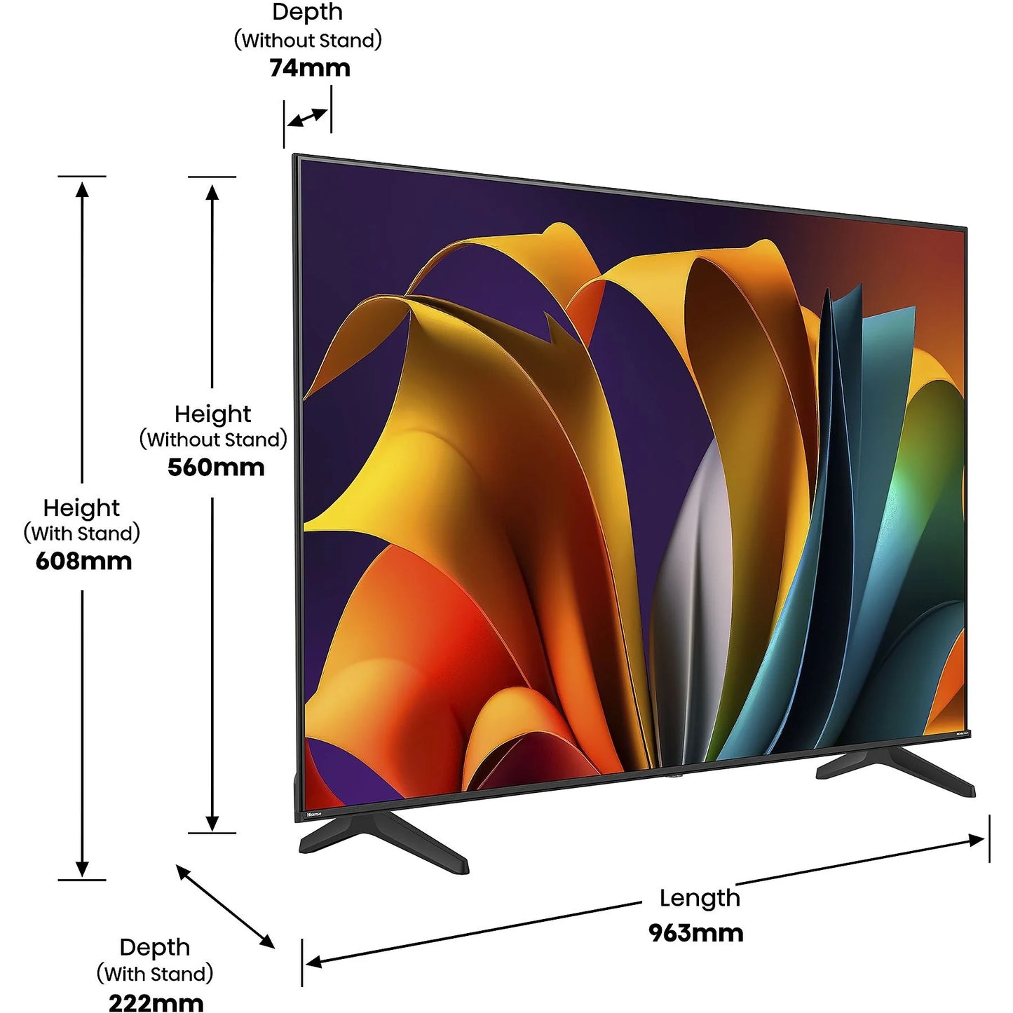 Hisense 43A6N LED Fernseher 43 Zoll UHD 4K, SMART TV