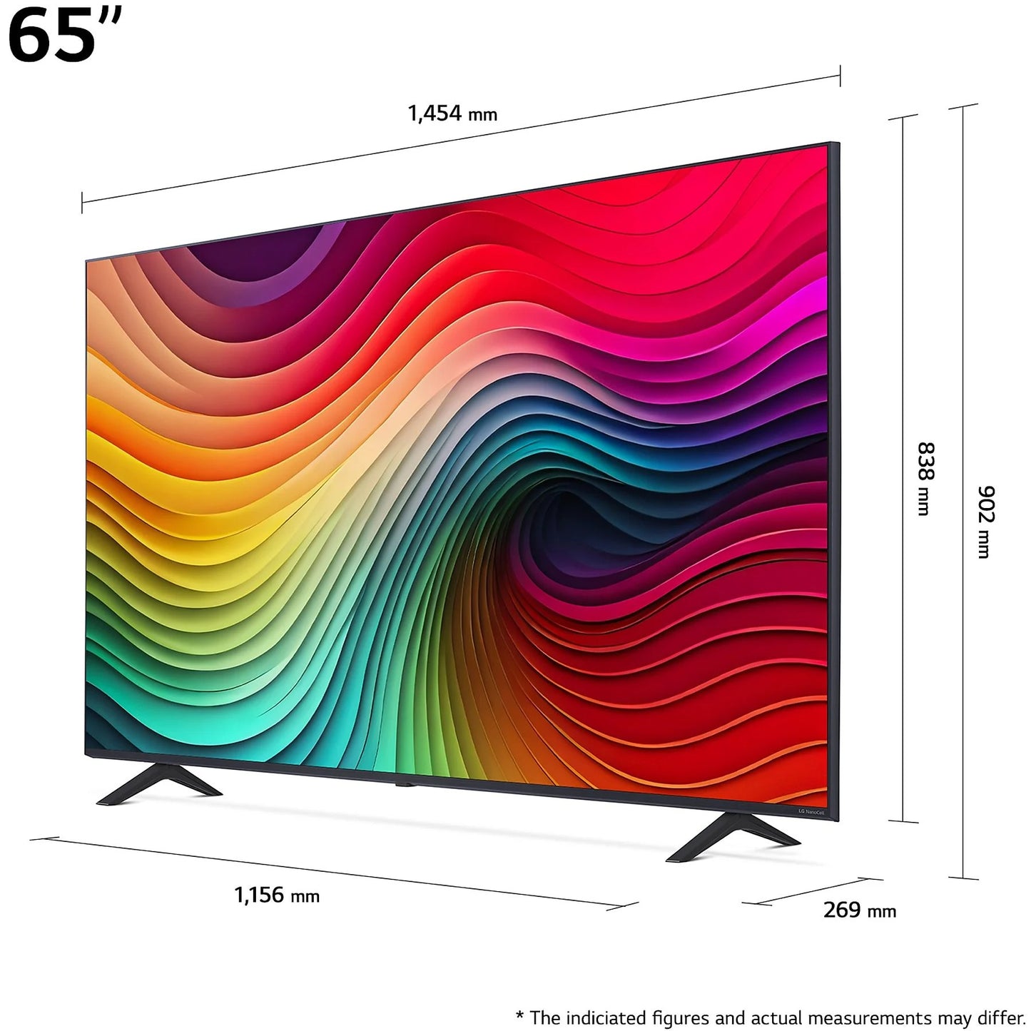 LG 65NANO81T6A NanoCell Fernseher 65 Zoll UHD 4K SMART TV webOS 24
