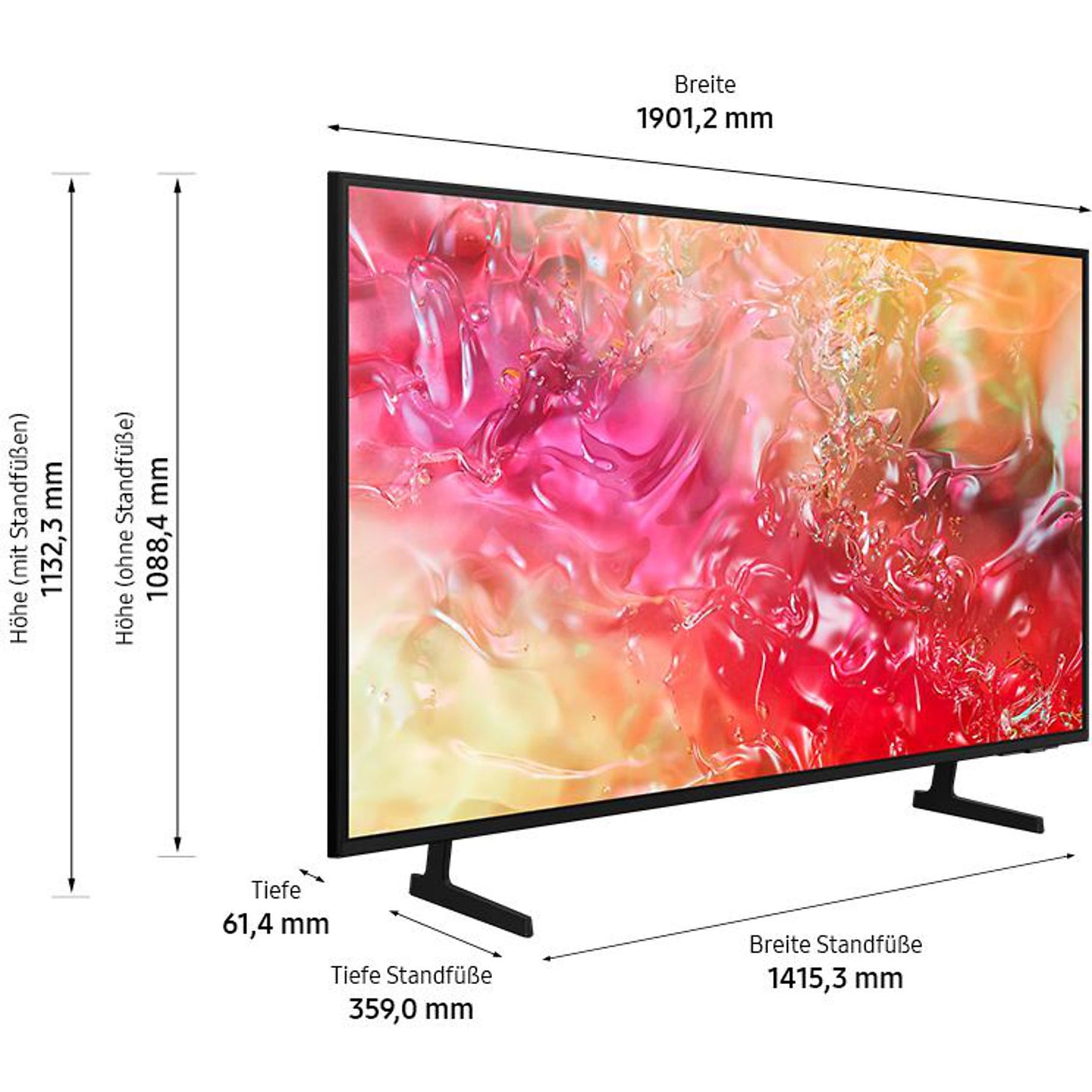 Samsung GU85DU7179U UHD 4K LED Fernseher 85 Zoll / 214 cm, SMART TV, Tizen