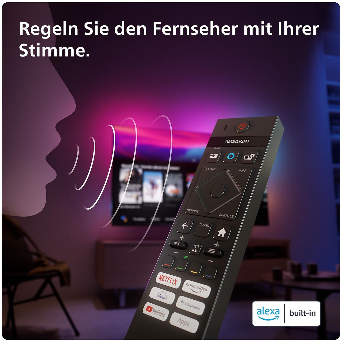 Philips 77OLED759/12 4K OLED Ambilight 4K UHD Fernseher 77 Zoll / 194 cm, SMART TV