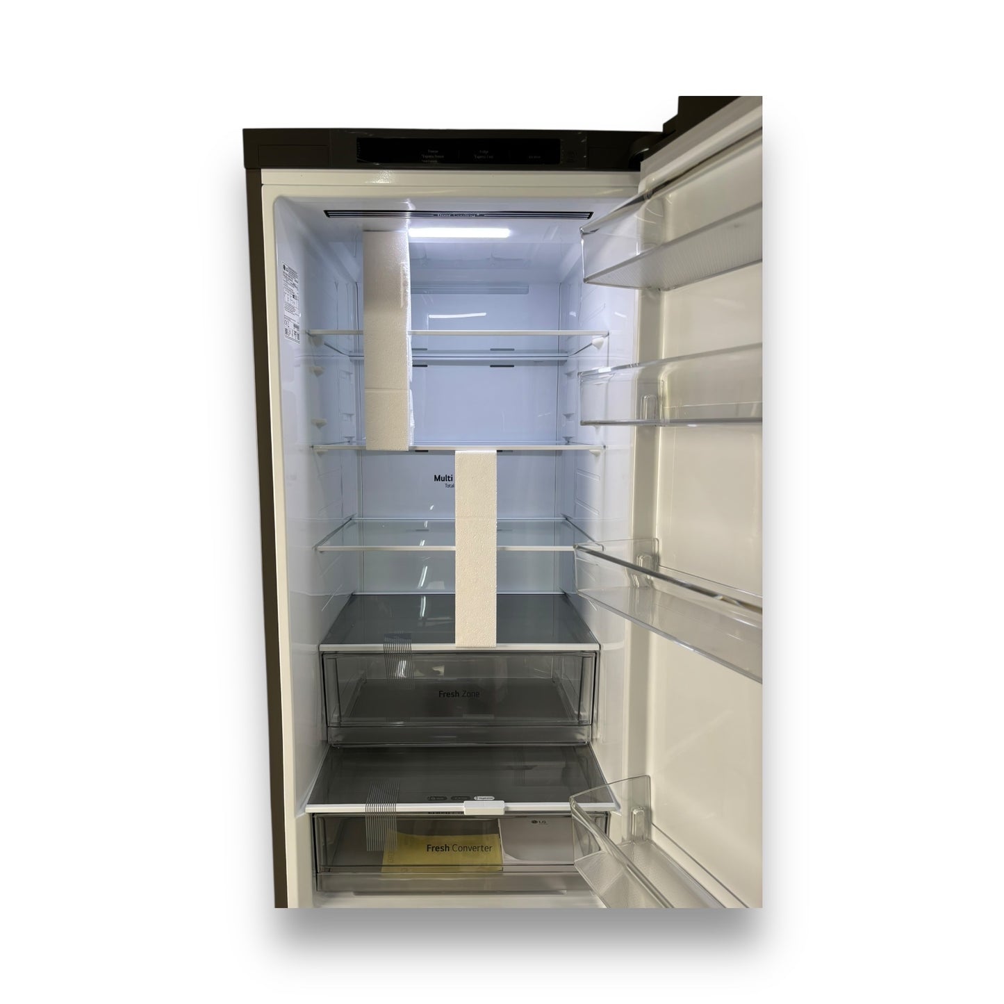 LG GBP62PZNAC Serie 6 Kühlgefrierkombination A, 203cm hoch, Platinum Silver