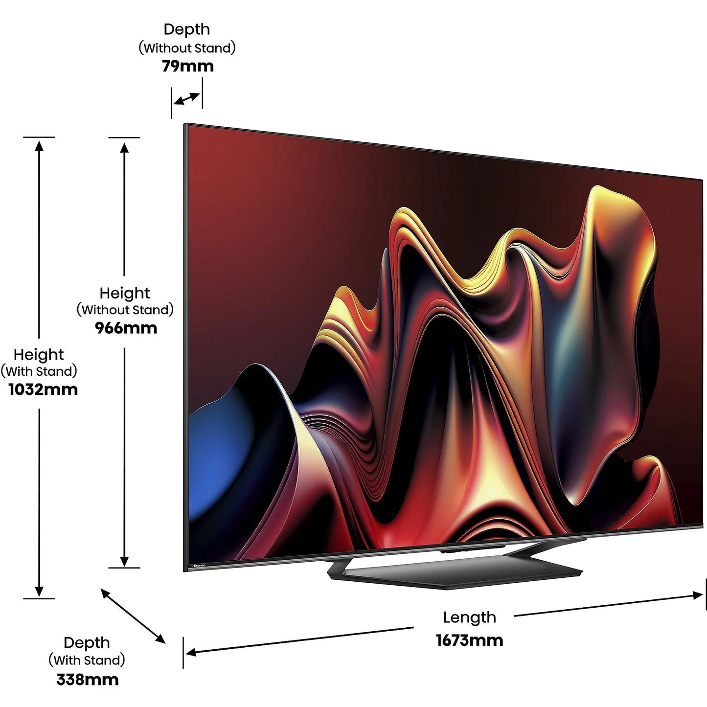 Hisense 75U7NQ HDR 4K Fernseher 75 Zoll / 189 cm SMART TV