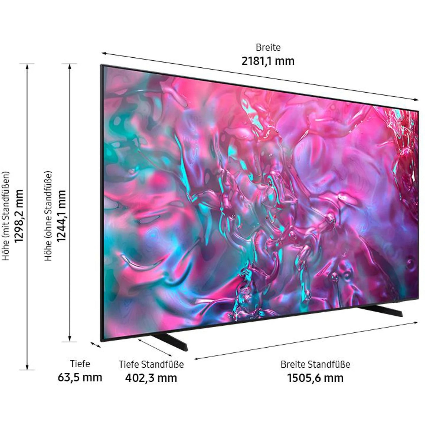 Samsung GU98DU9079U UHD 4K Fernseher 98 Zoll / 249 cm SMART TV, Tizen