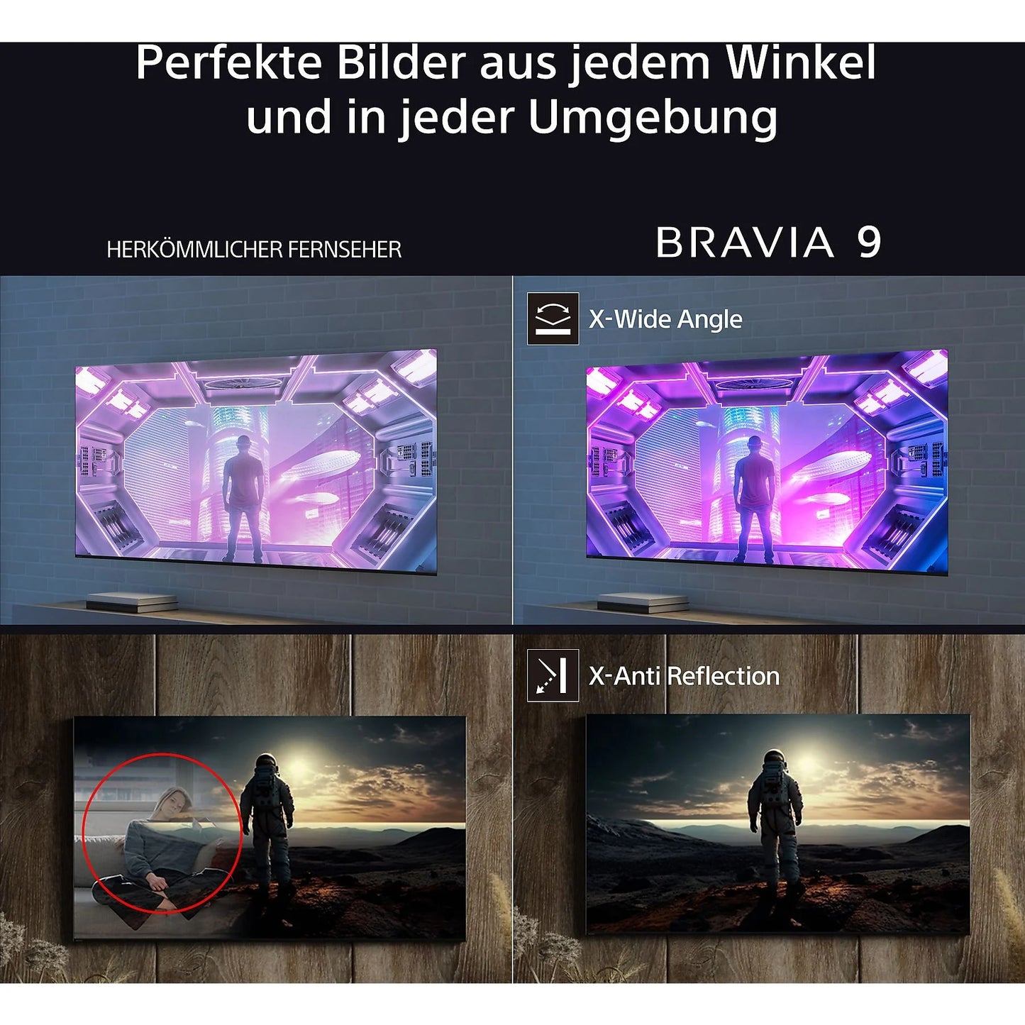 Sony BRAVIA 9 K85XR90 QLED 4K Fernseher 85 Zoll / 215 cm Google TV