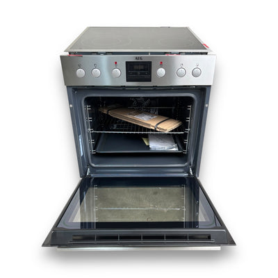 AEG KOMBI3025 Serie 6000 mit SurroundCook Ringheißluftsystem, Einbauherdset Glaskeramikkochfeld, A, 72 l