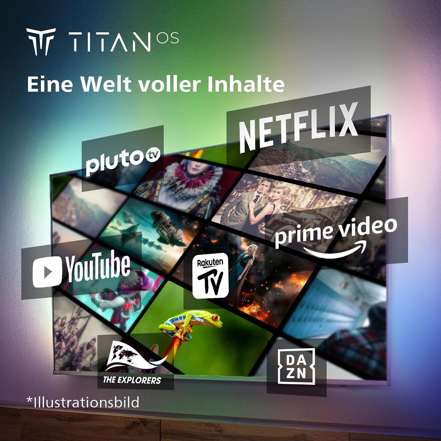 Philips 55PUS8309/12 Ambilight Fernseher 55 Zoll, HDR 4K, SMART TV