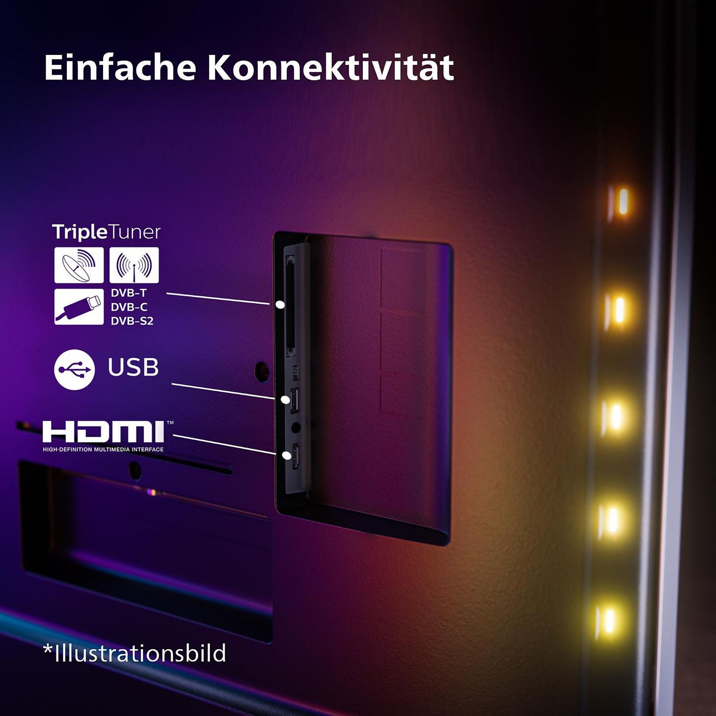 Philips 55PUS8309/12 Ambilight Fernseher 55 Zoll, HDR 4K, SMART TV