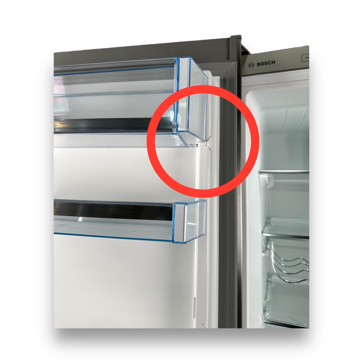 Bosch KGE398IBP Serie 6 Kühlgefrierkombination 201 cm hoch, Gebürsteter Stahl mit Anti Fingerprint