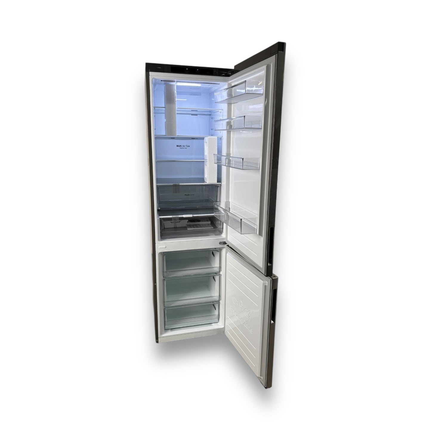 LG GBP62PZNAC Serie 6 Kühlgefrierkombination A, 203cm hoch, Platinum Silver