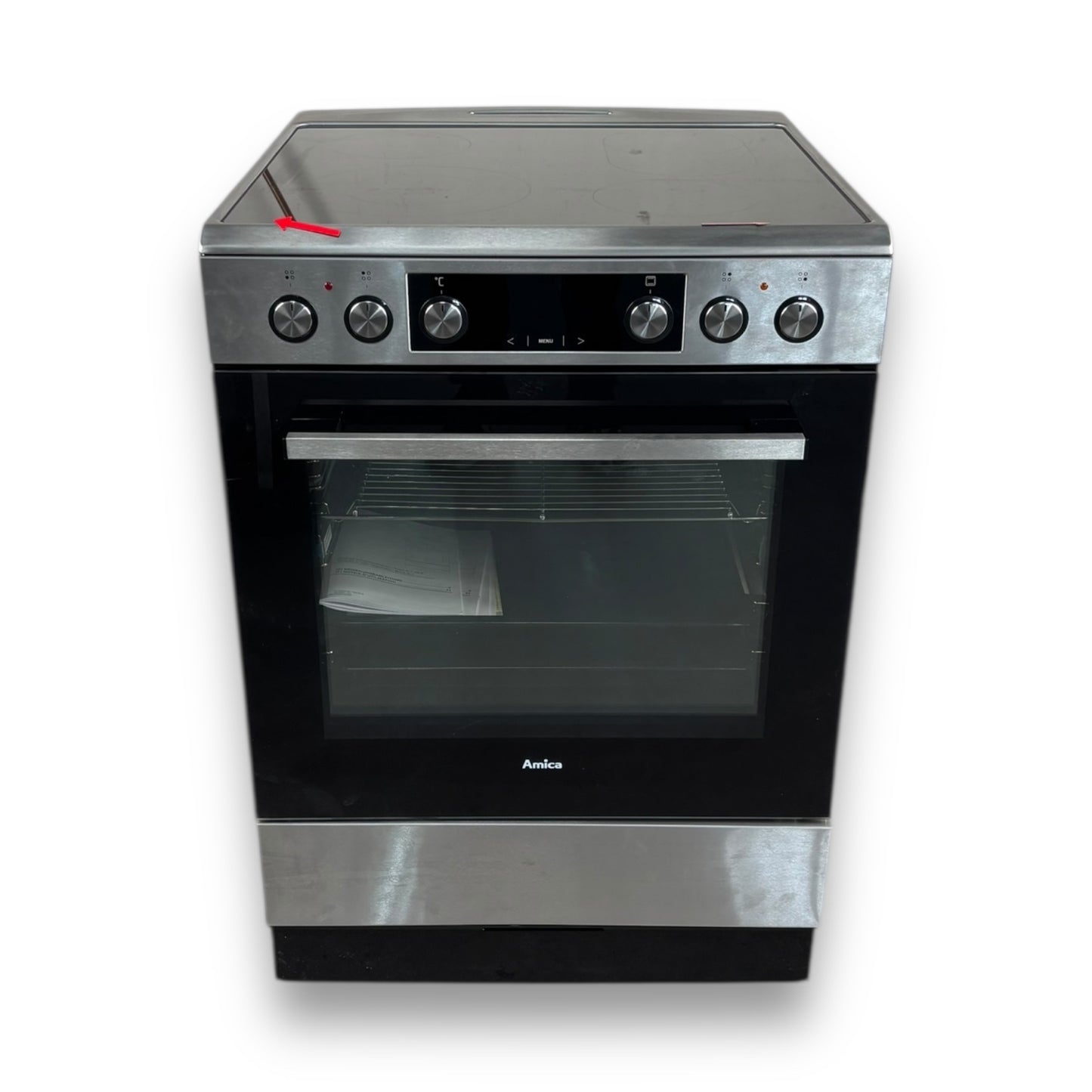 Amica SHCX 913 100 E Standherd Elektrokochfeld, 77 l