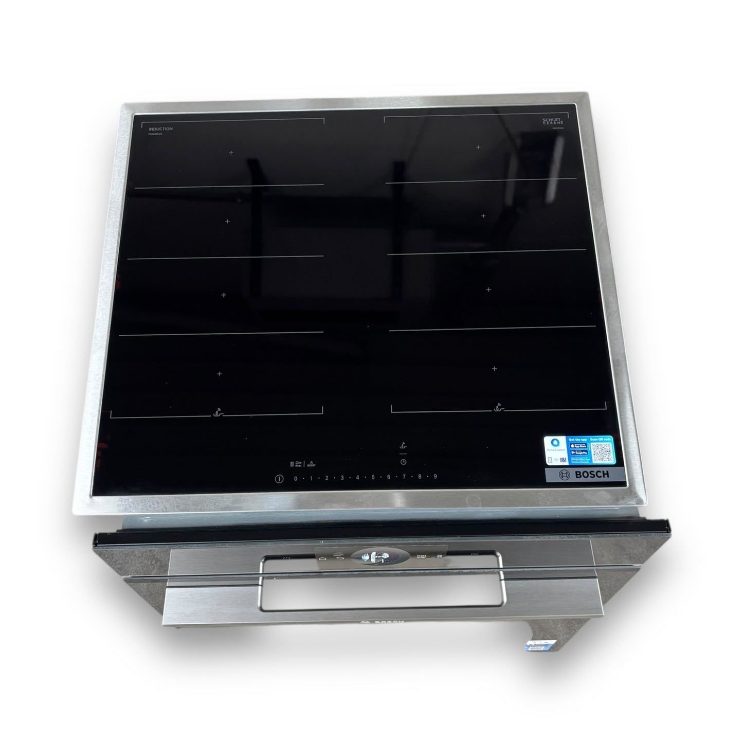 Bosch HBD80PY53 Serie 8/Serie 6 Herdset mit Induktionskochfeld Einbaubackofenset