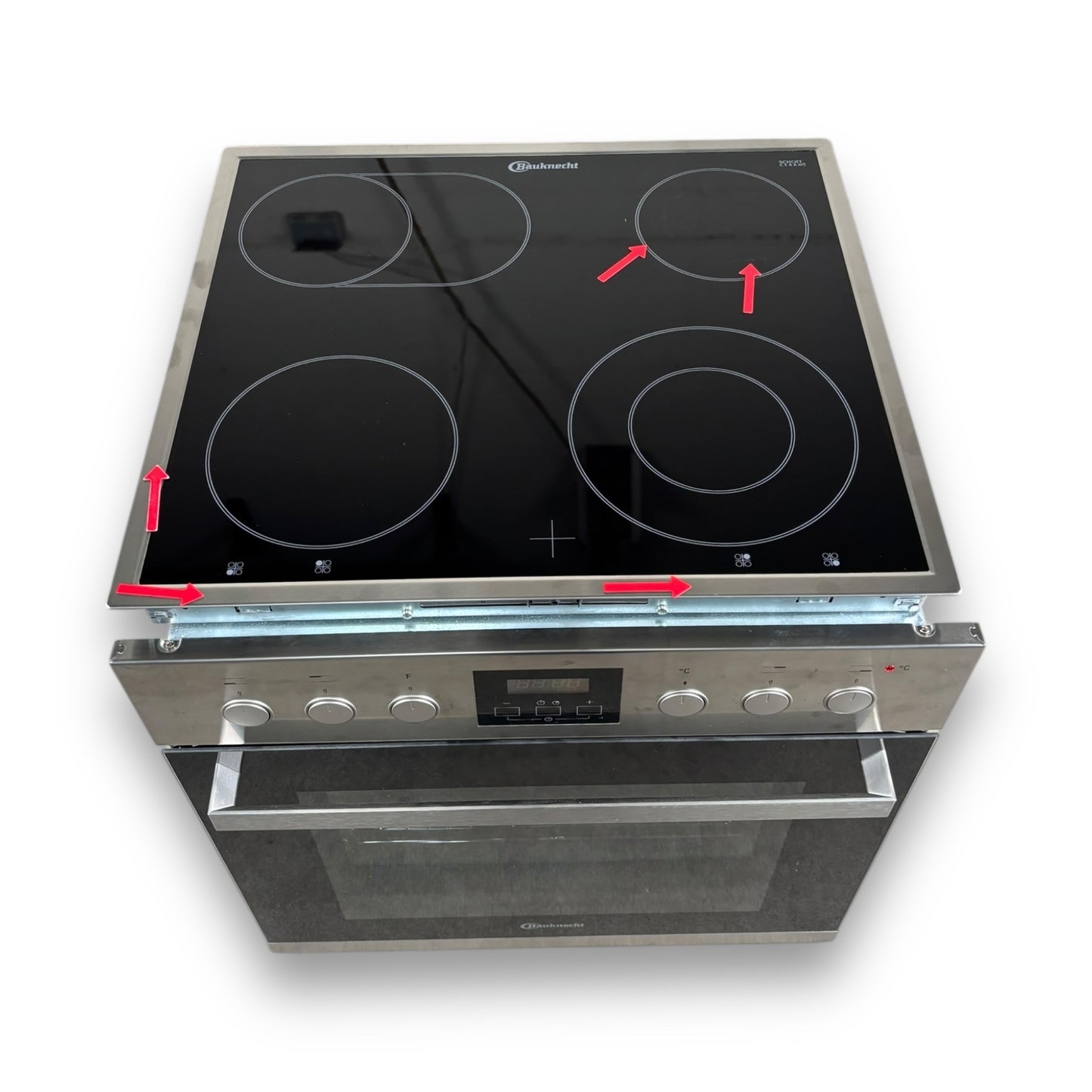 Bauknecht HEKO 500 H Einbauherdset Elektrokochfeld, A, 65 l