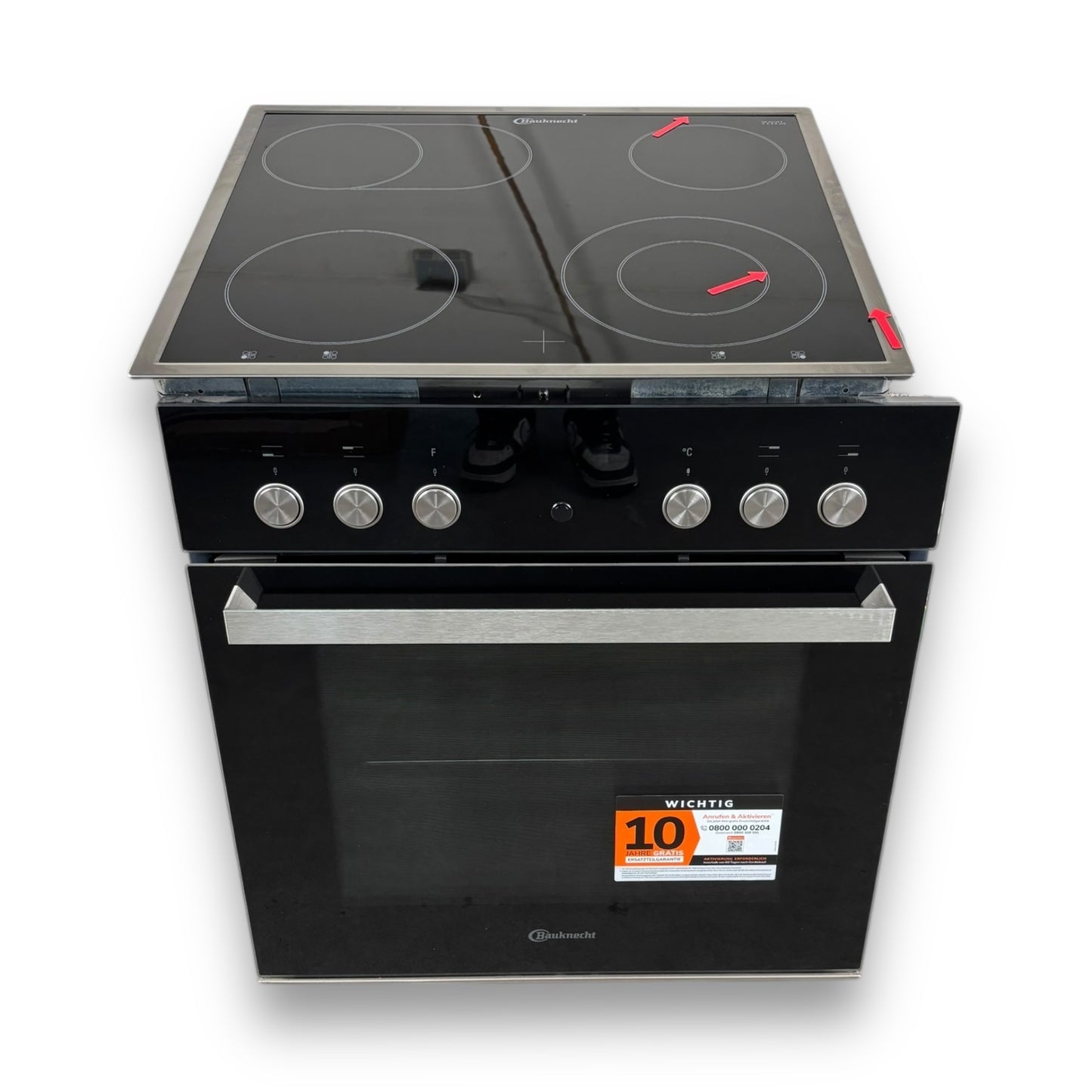 Bauknecht HEKO BLACK500P Einbauherdset A+ HI5EP8VS2ES+CHR9642IN