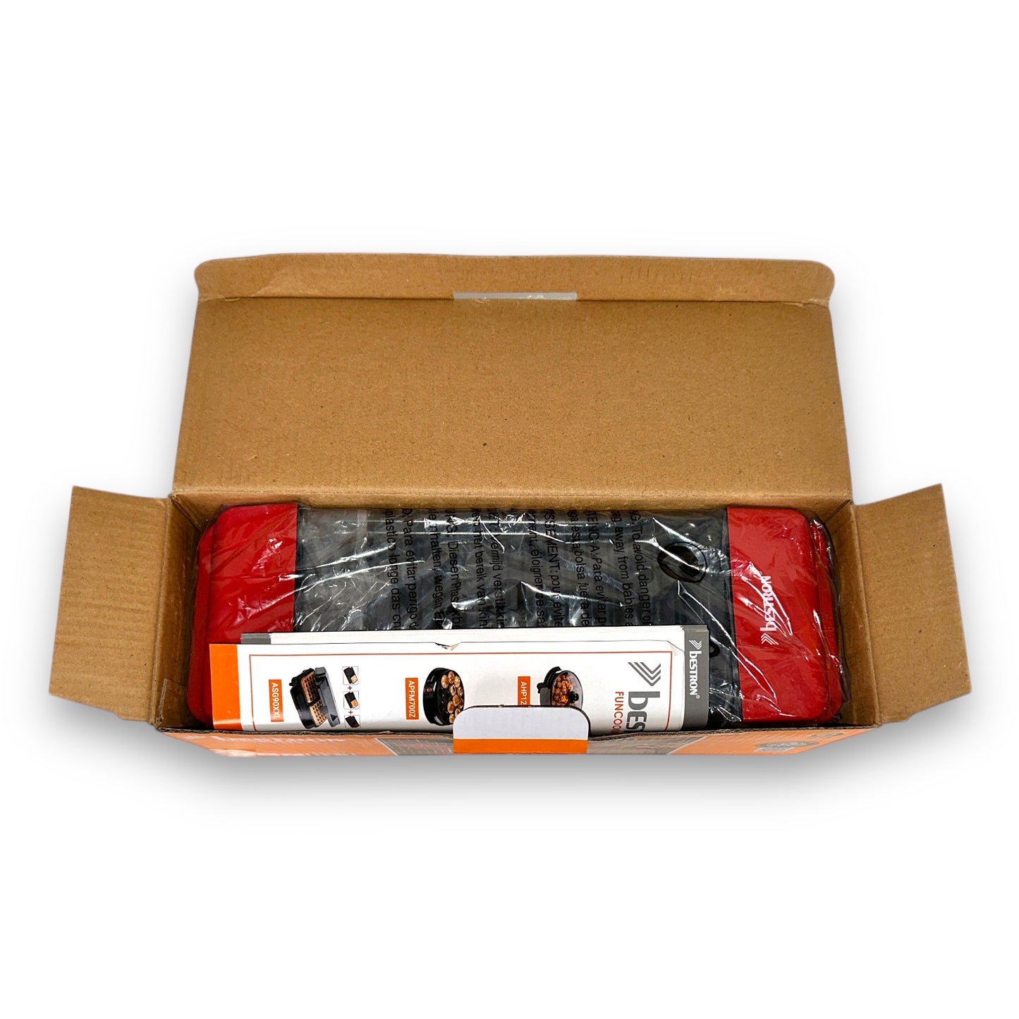 Bestron Raclette Mini Tischgrill für 1 bis 2 Personen 350 Watt Rot/Schwarz