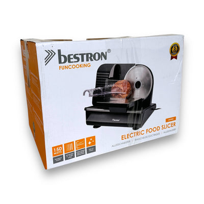 Bestron Allesschneider AFS9003 Schnittstärke 0-15 mm 2 Geschwindigkeiten 150 Watt, Schwarz