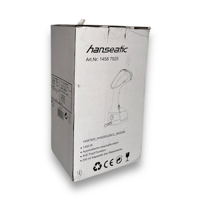 Hanseatic HHS25022BCU Dampfglätter 1300 W Anti-Tropf-System Schwarz