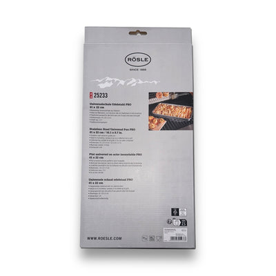 Rösle Grillschale Universalschale PRO Edelstahl für Grill und Backofen geeignet