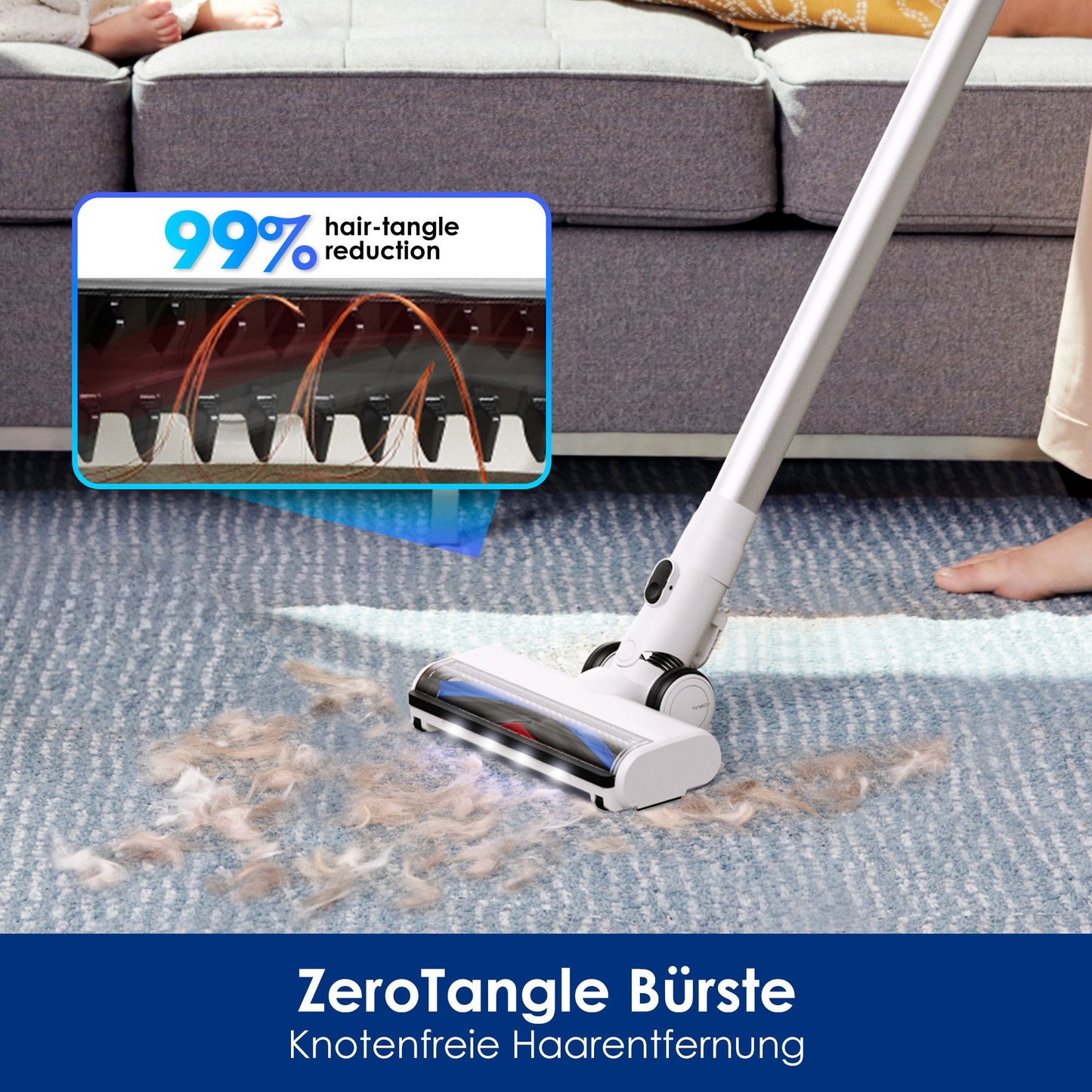 Tineco Nass-Trocken-Sauger Floor One Switch S7 PET Heißluft-Trocknung 250 W, beutellos Tierhaare Teppich & Hartboden