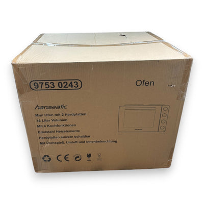 Hanseatic HMO366BKB Kleinküche Doppelkochplatte 2940 W