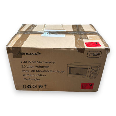 Hanseatic SMH207P3H-P Mikrowelle Auftaufunktion 700 W schwarz