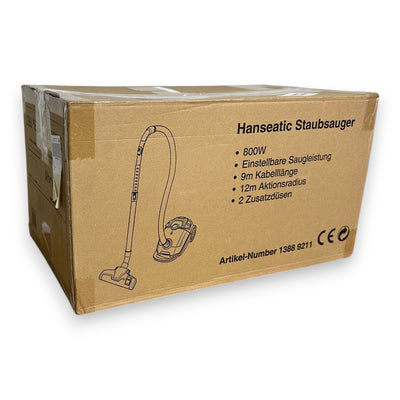 Hanseatic Bodenstaubsauger HBVC80012WMC super silence höhenverstellbares Saugrohr