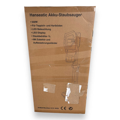 Hanseatic Akku-Stielstaubsauger HVS165DBMC LED Multifunktionsanzeige